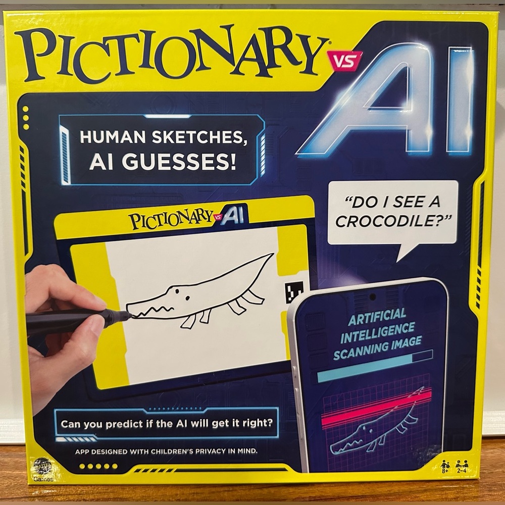 Pictionary Game vs AI Family Game for Kids/Adults/Families for 2-4 Players NIB